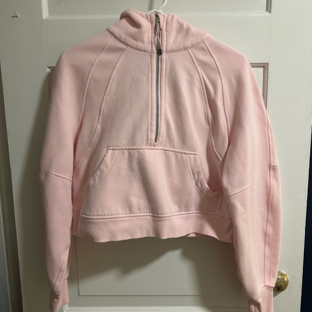 Strawberry Milkshake Lululemon Scuba Oversized Half-Zip